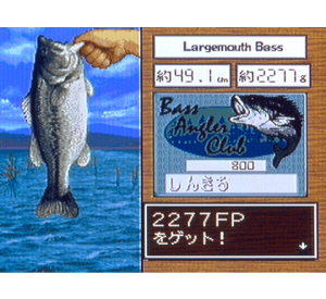 『糸井重里のバス釣りNo.1』ゲーム画面