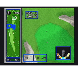 『ジャンボ尾崎のホールインワン』ゲーム画面