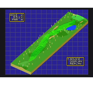『ジャンボ尾崎のホールインワン』ゲーム画面