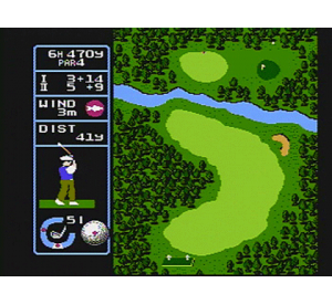 『ジャンボ尾崎のホールインワン・プロフェッショナル』ゲーム画面
