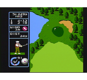 『ジャンボ尾崎のホールインワン・プロフェッショナル』ゲーム画面
