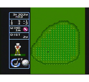 『ジャンボ尾崎のホールインワン・プロフェッショナル』ゲーム画面