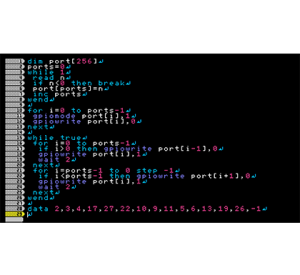 『PasocomMini MZ-80C』SmileBASIC 画面
