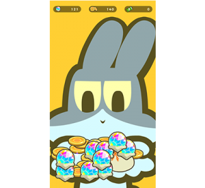 『歩数で勝負!!カメさんぽ』ゲーム画面