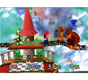 『ニンテンドウオールスター！大乱闘スマッシュブラザーズ』ゲーム画面