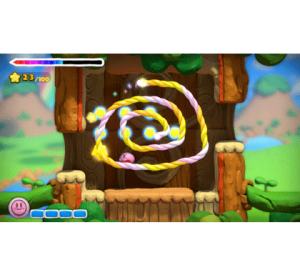 『タッチ！カービィ　スーパーレインボー』ゲーム画面