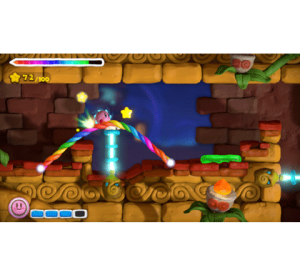 『タッチ！カービィ　スーパーレインボー』ゲーム画面