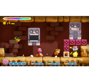 『タッチ！カービィ　スーパーレインボー』ゲーム画面