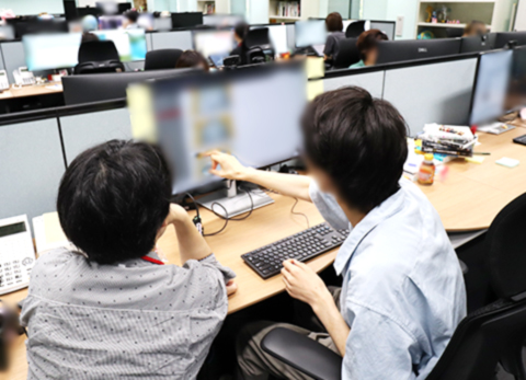 ミニゲーム制作の様子